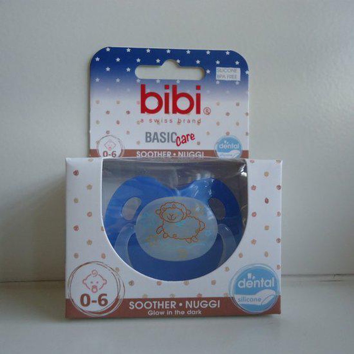 Bibi Fopspeen Glow in the Dark 0-6 mnd
