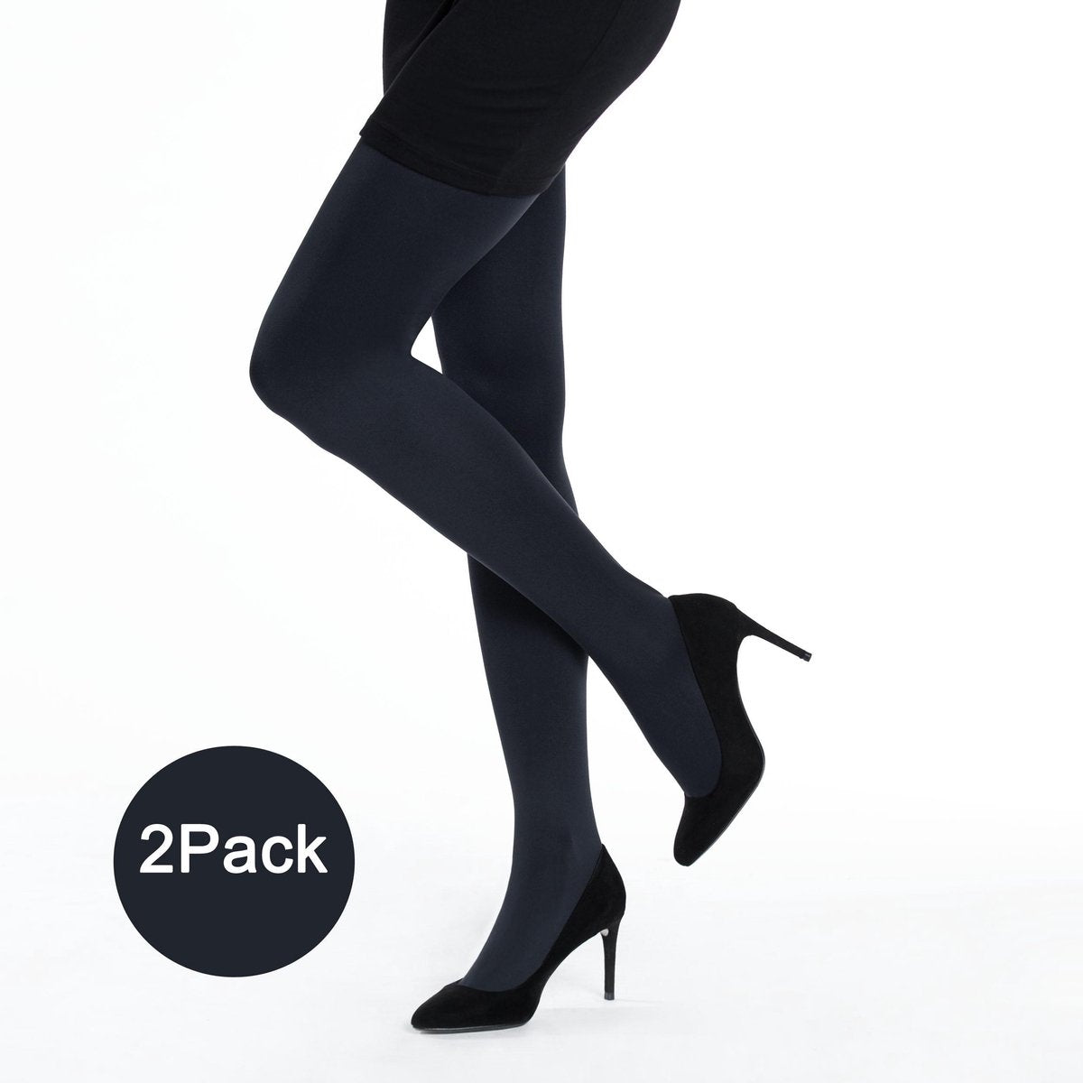 INSUA Iris 80 Denier Dames Panty 2Pack Blauw - Maat XL