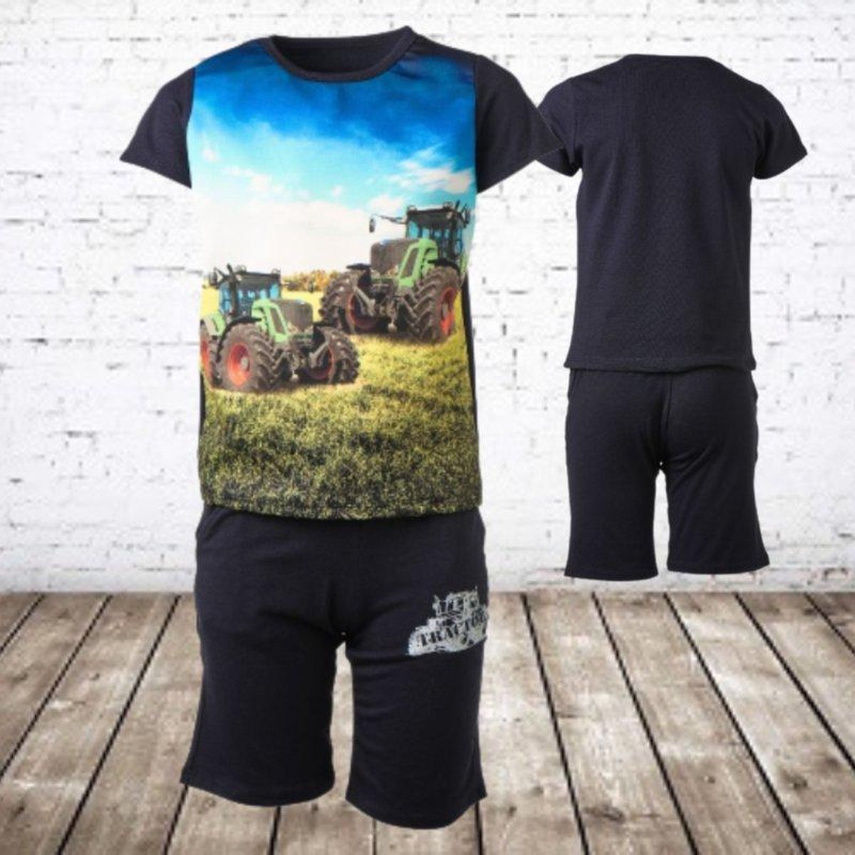 S&C Jongens kleding set trekker blauw 768 - 146/152