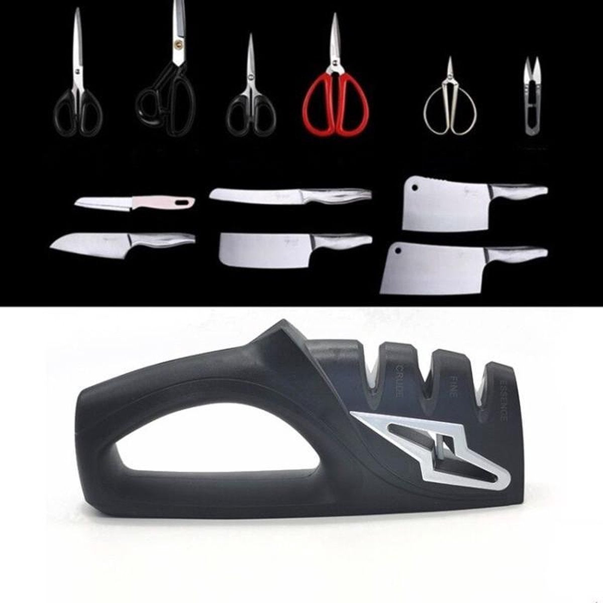 TDR  - Messenslijper - Grijs - Anti slip - Professioneel slijper - 4 Standen - Ergonomisch