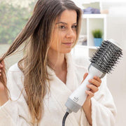 InnovaGoods - Föhnborstels - Ionische droger en volumeborstel - Volumio 1000W Wit/Grijs