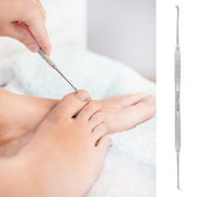 Beautytools INOX Pedicure Nagellifter Voor Ingegroeide Teennagels en Hoekjes - Nagelheffer - Dubbelzijdig Platte Steekbeitel (NL-0263)
