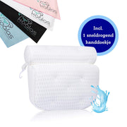 Koalas® Luxe Badkussen - HOME SPA - Inclusief Sneldrogend Handdoekje - Kussen voor in Bad - Stevige Zuignappen