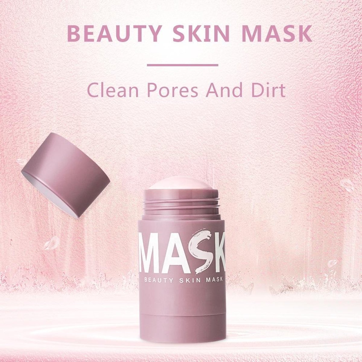 Pink Mask Stick - Gratis blackheadmasker - Huidverzorging - Gezichtsmasker - Natuurlijke producten - verzorgend - black head verwijderen - mee-eters - verzachtend