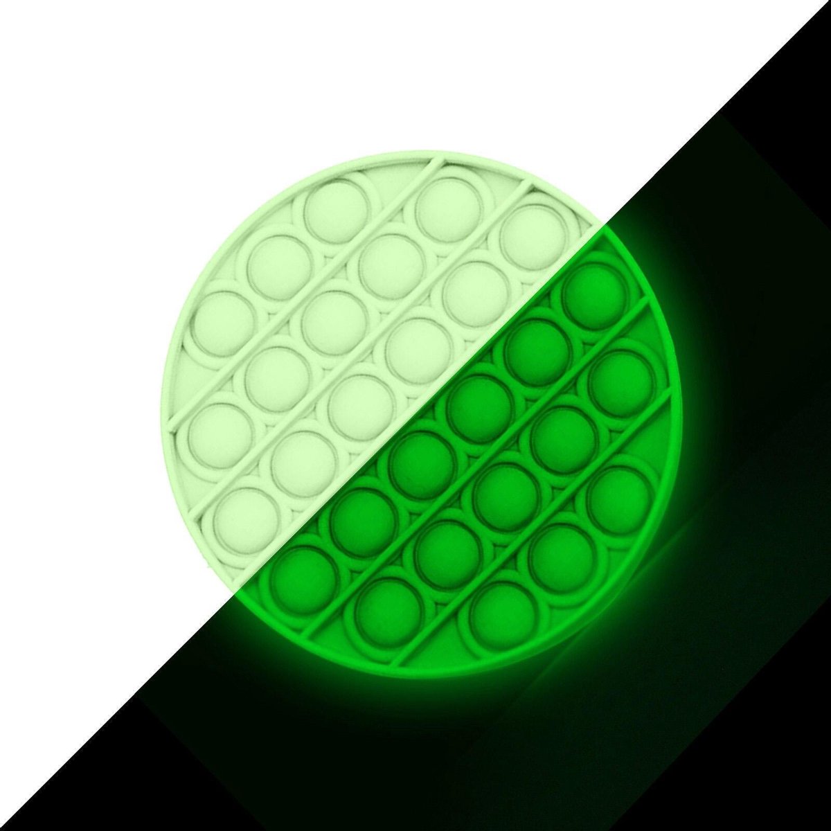 JDBOS ® Pop it Glow in the dark - Fidget toy goedkoop - Rond