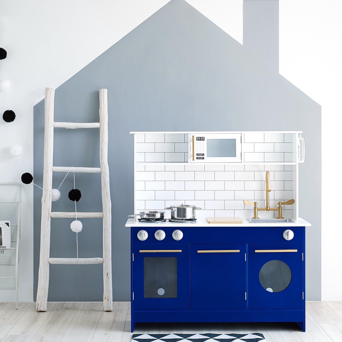 Blauwe houten speelgoedkeuken Teamson Kids TD-12681B