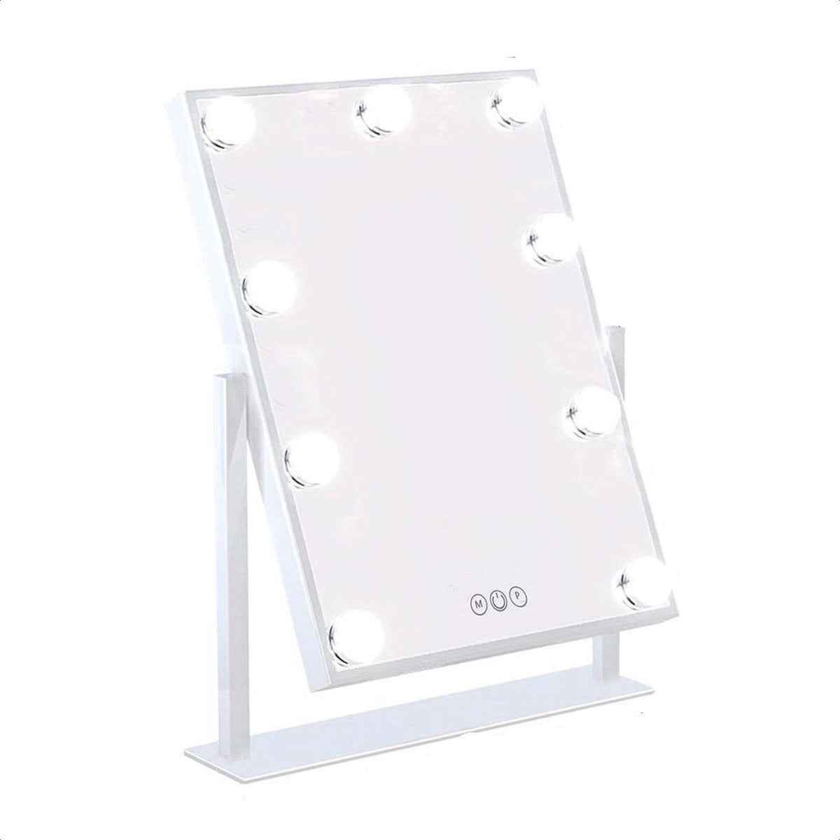Confibel LED Make-up Spiegel met Touch Sensor - Dimbaar - 3 Standen Licht - Makeup/Cosmetica/Schoonheid/Beauty met Verlichting - 28x22x5cm