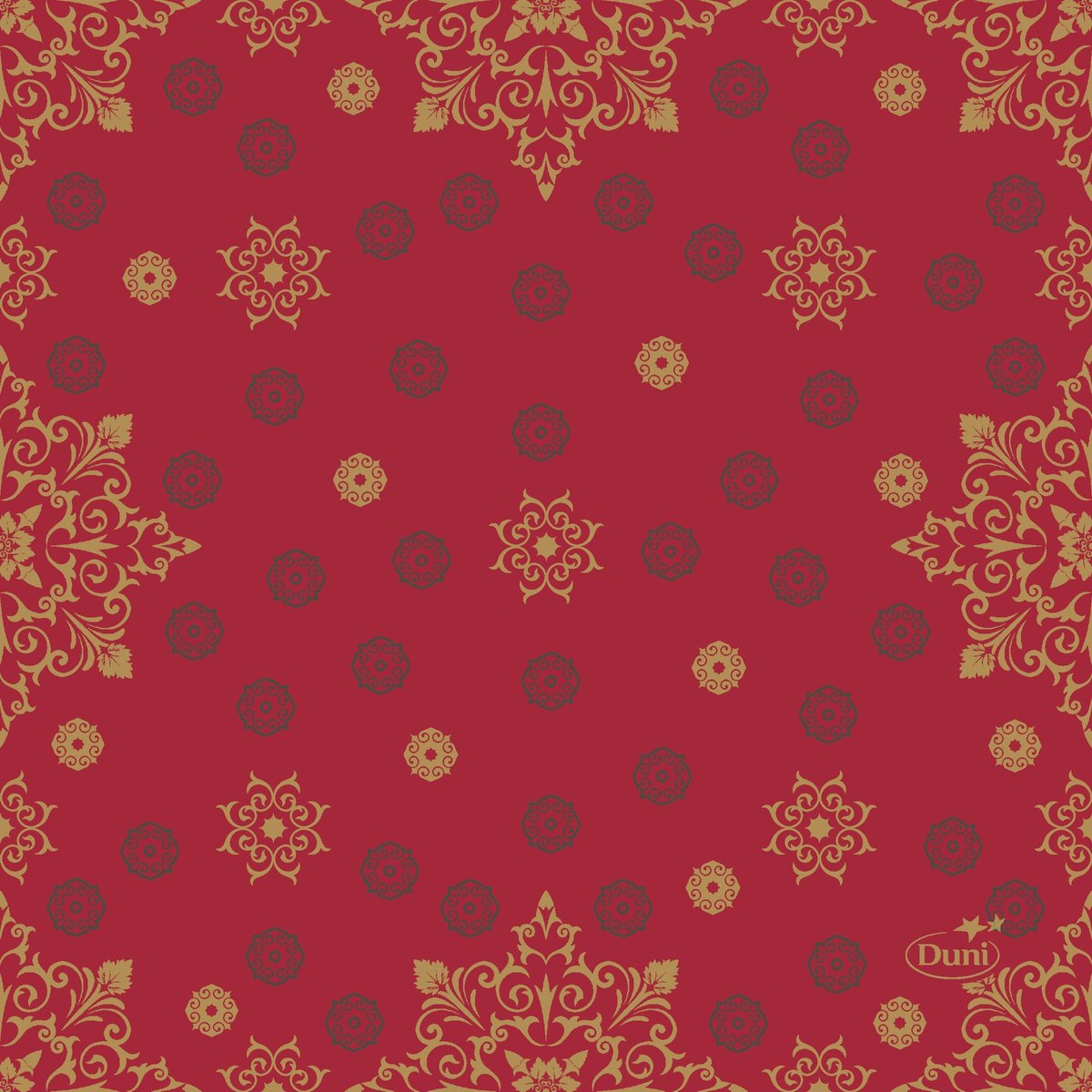 Duni Servetten X-mas Deco 3-laags 24 X 24 Cm Rood 20 Stuks