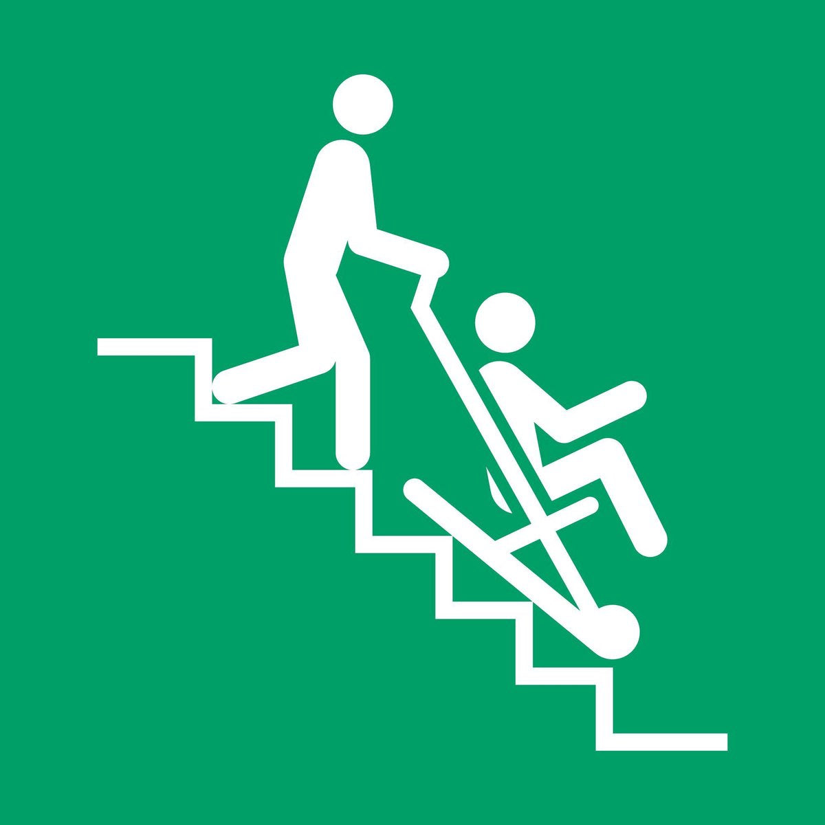 Pictogram bordje Evacuatiestoel | 200 * 200 mm | verpakt per 2 stuks