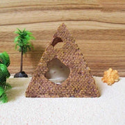 Dierplezier - Aquarium decoratie – Piramide  - 12 cm piramide  - Aquarium toebehoren - Ook voor kleine visbokaaltjes - Mooie decoratie