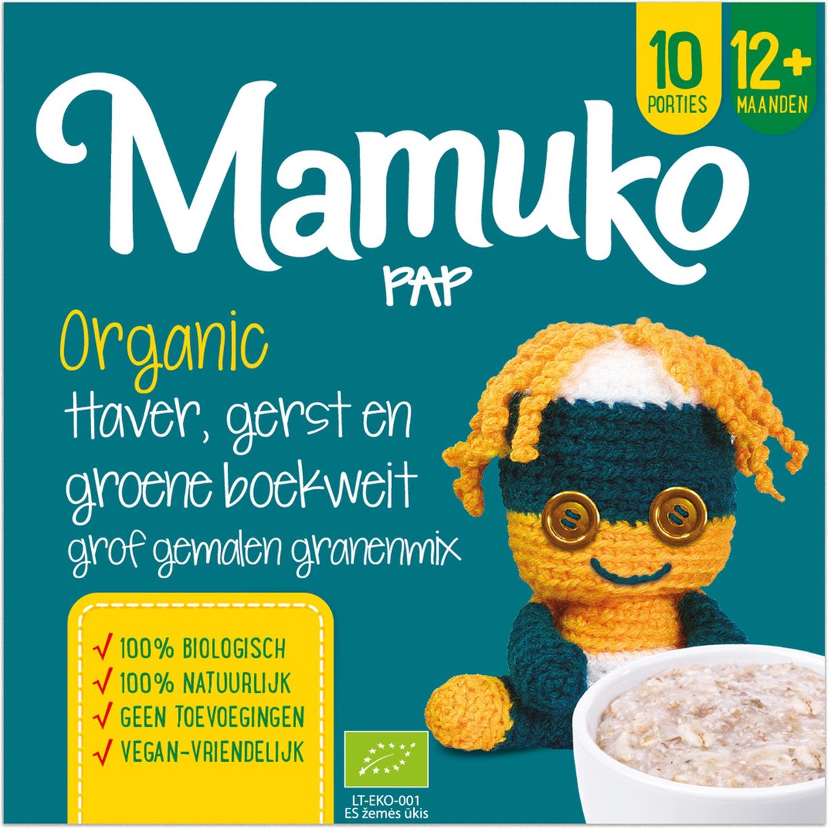 Mamuko biologische pap 12+ mnd. - Haver
