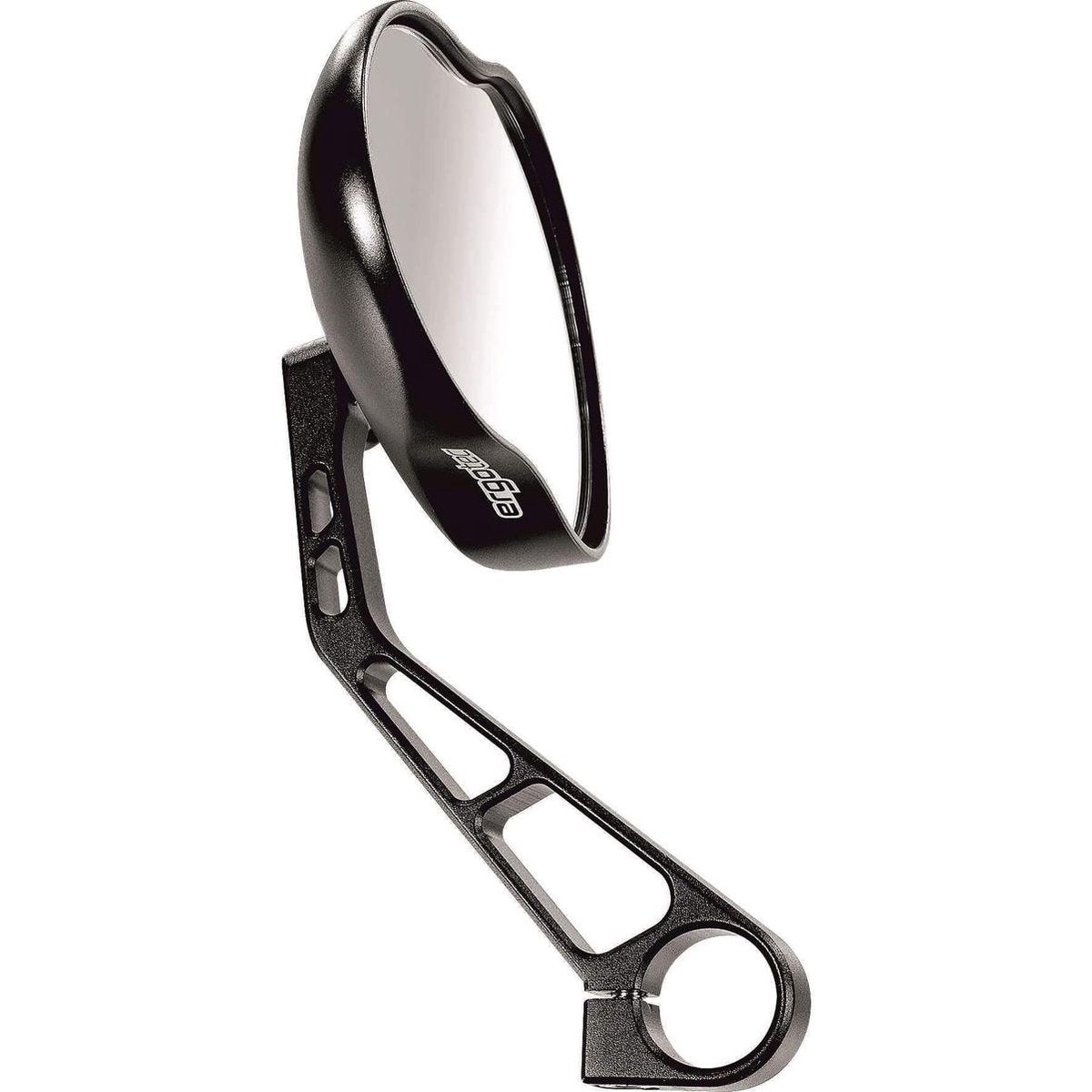 Ergotec - Fietsspiegel - Groot/Kort - Bevestiging op stuur - Links/rechts - Aluminium - Zwart