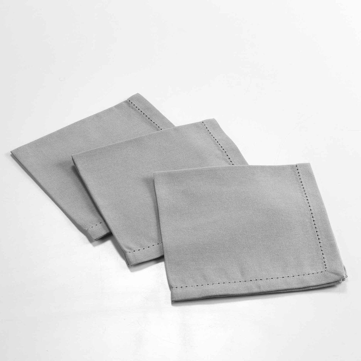 Servetten katoen Charline 40x40cm grijs