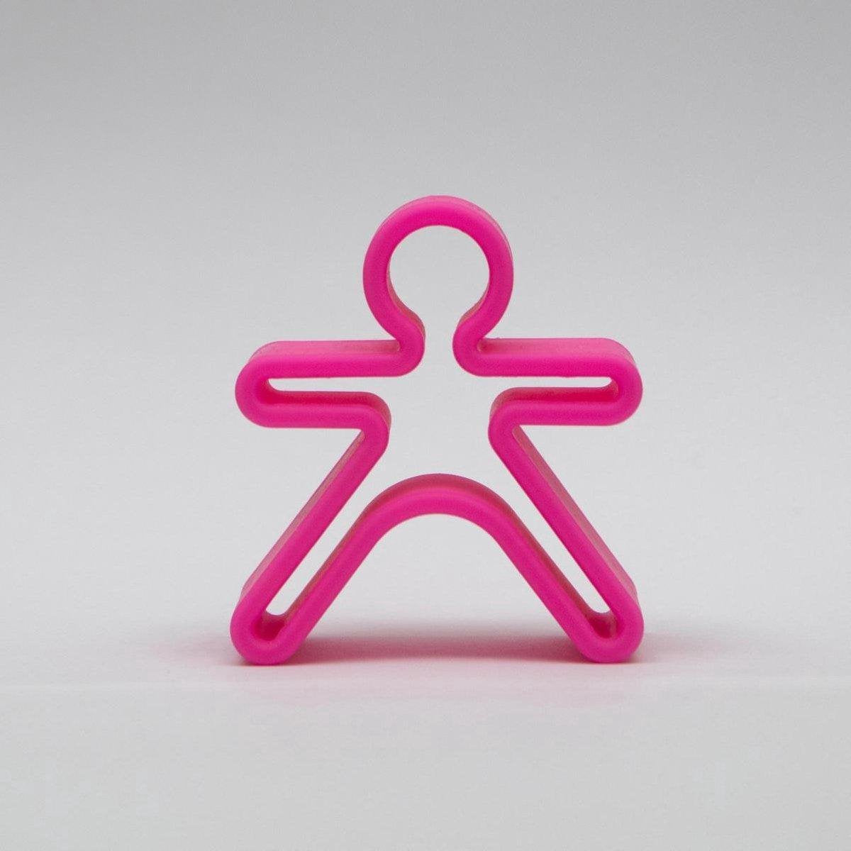 Dëna bijtring - 1 kind + 1 huis - neon roze