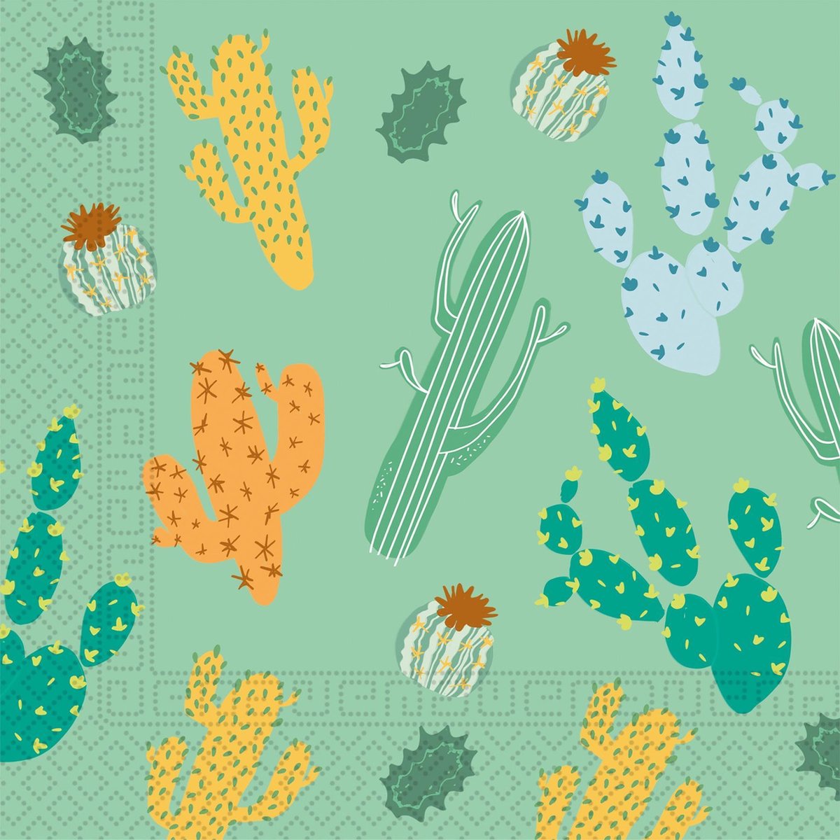 Cactus Servetten Versiering 33cm 20st