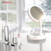 Make-upspiegel opvouwbaar met LED-verlichting | Spiegel | Wit