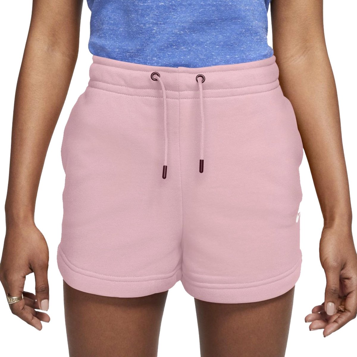Nike Sportswear Essentials Sweatshort  Sportbroek - Maat M  - Meisjes - Roze