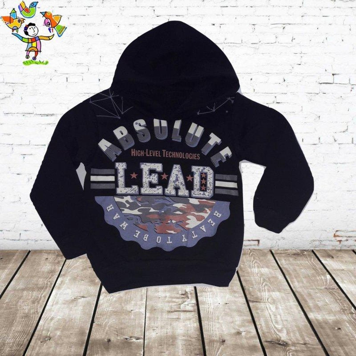 s&C Jongens sweater lead zwart 110/116