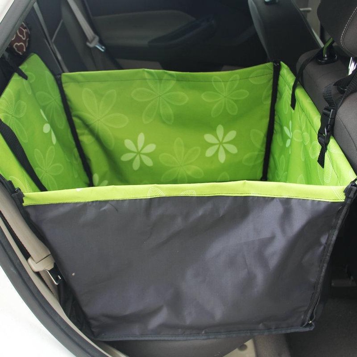 TBG Pet Carriers Hond Autostoel Cover Dragen voor Honden Katten Mat Deken Achter Terug Hangmat Protector transportin perro Green