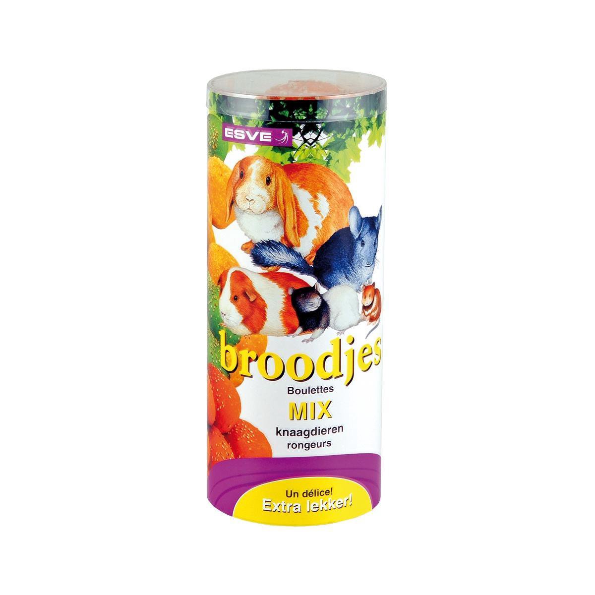 ESVE Broodjes Mix - Knaagdier - Snack - 4 broodjes