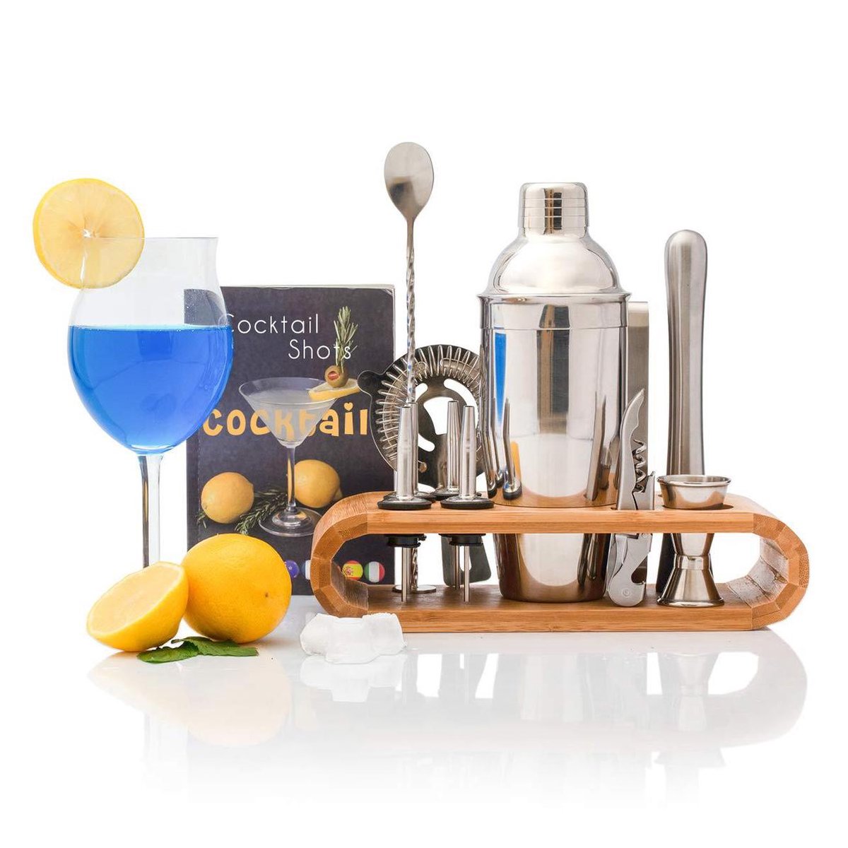 Nince Luxe Cocktail shaker set van hoge kwaliteit - Cocktail set 11 delig - Origineel cadeau