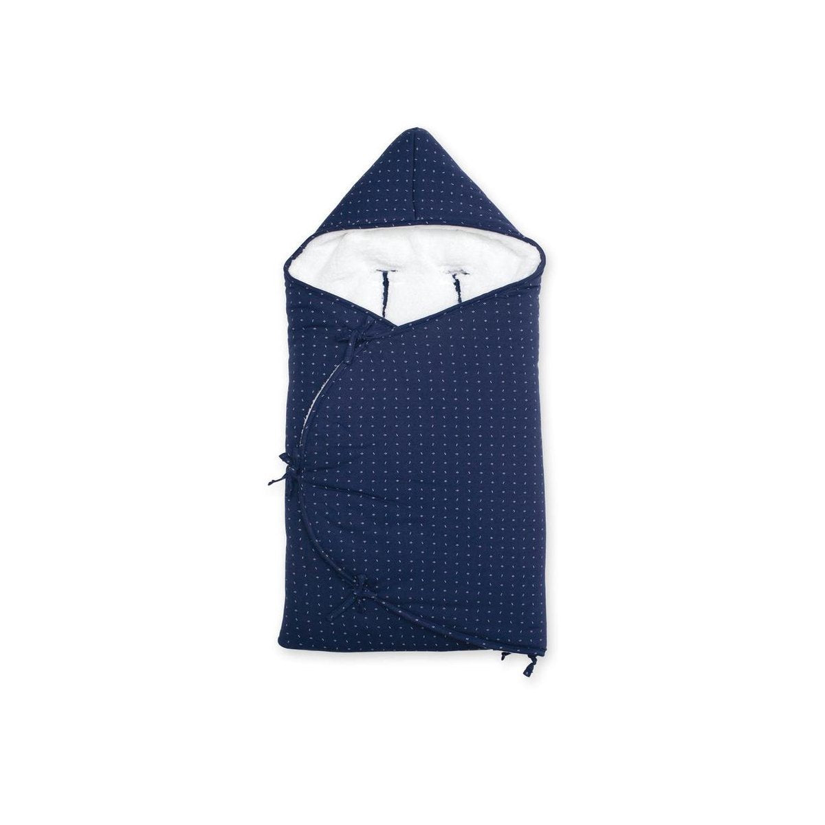 BEMINI  MINI NEST 0-4m geometrisch print Bleu marine Pady jersey