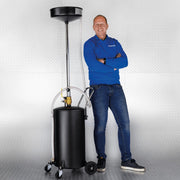 Datona® Olie opvangbak voor onder hefbrug - Mat Zwart