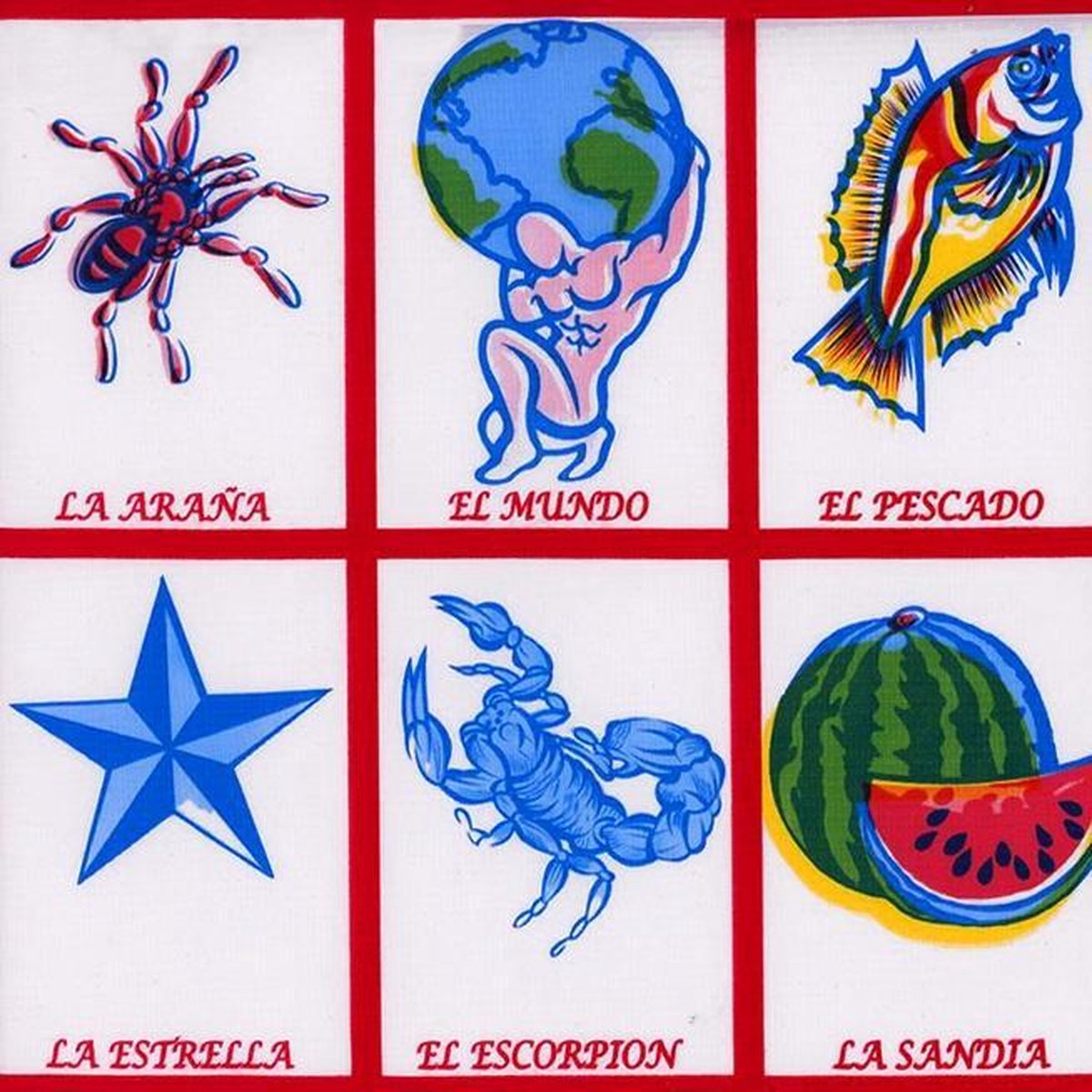 MixMamas Tafelzeil Loteria - Rol - 120 cm x 11 m - Rood