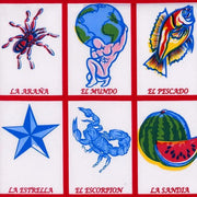 MixMamas Tafelzeil Loteria - Rol - 120 cm x 11 m - Rood