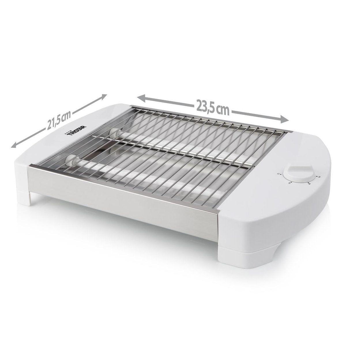 Tristar BR-2400 Vlakke Broodrooster – 23 x 20 cm – Wit