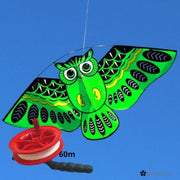 ✿BrenLux ®  Windvlieger - Windvlieger Uil 60 meter touw - Vlieger met 60 meter lijn - Windvlieger - Strandvlieger - Vlieger 110 x 50cm