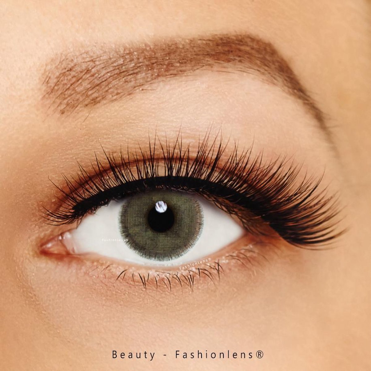 Kleurlenzen - Dubai Brown - jaarlenzen met lenshouder - Beauty Fashionlens®
