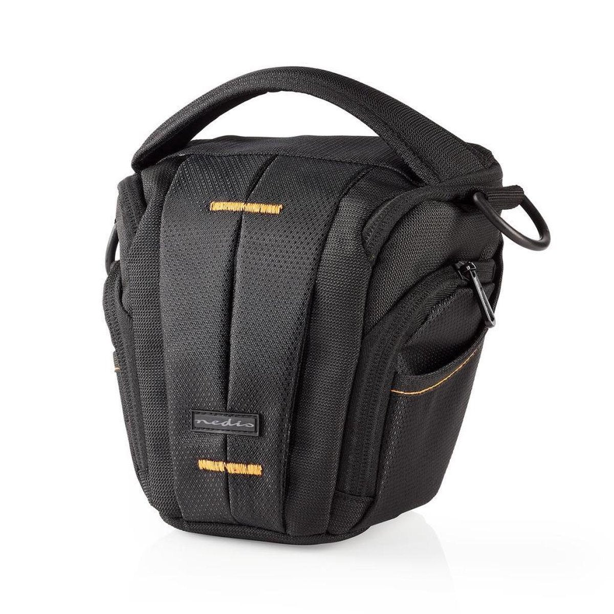 Cameratas Holster | 160 - 185 x 145 x 140 mm | 1 binnenvak | Zwart/oranje