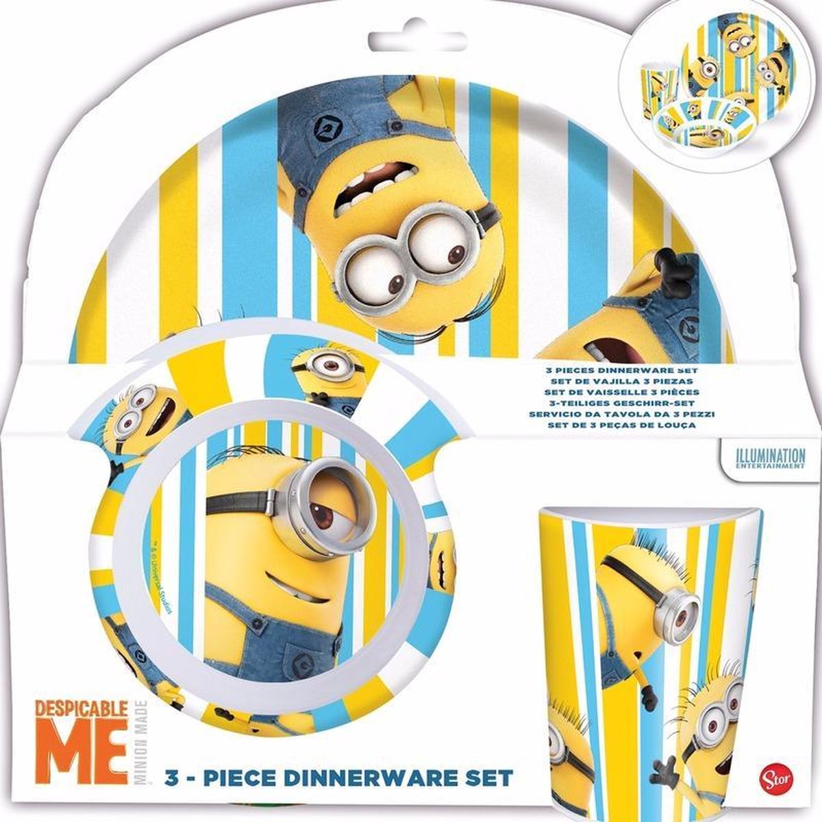 Minions ontbijtsetje 3-delig voor kinderen