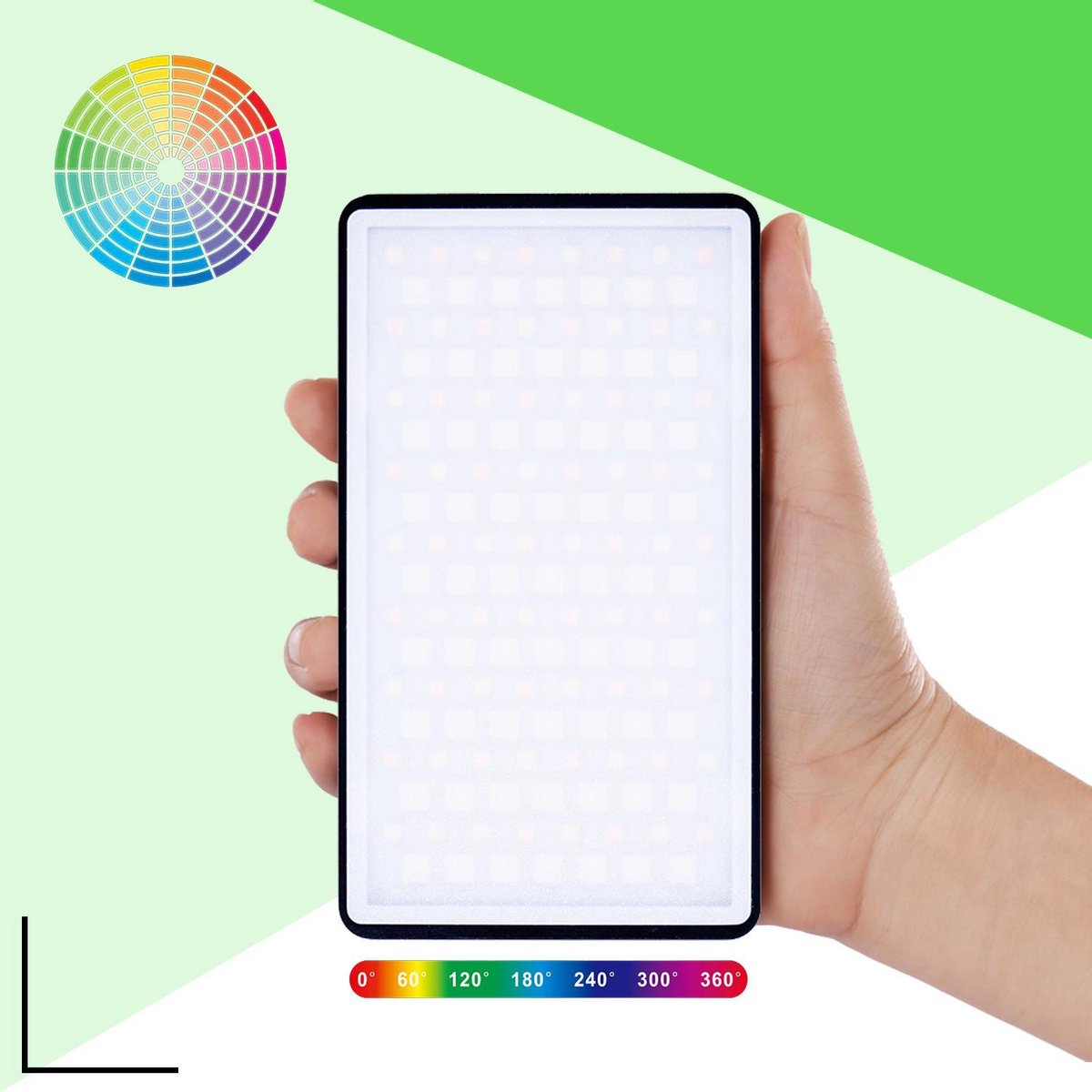 Picca - RGB led lamp - video licht - fotografie - studio lamp - 20 verschillende modes