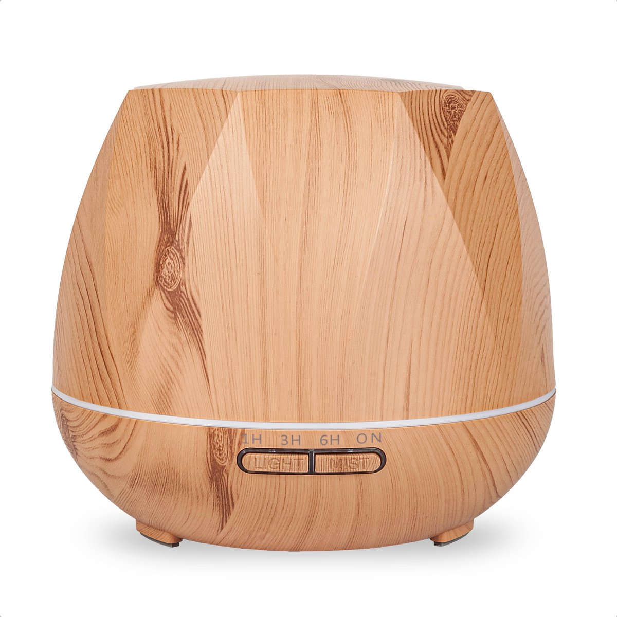 ForDig Aroma Diffuser 500ML - Inclusief Gratis E-book - Luchtbevochtiger met LED Lamp en Timer - Ultrasone Vernevelaar voor Aromatherapie - Water Verdamper - Geur Verstuiver en Verspreider - Humidifier Aromadiffuser - Etherische Olie Waterverdamper
