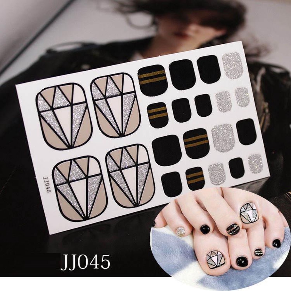 NagelStickers 44 Tips/2Vel Manicure Teen Nagel stickers multi