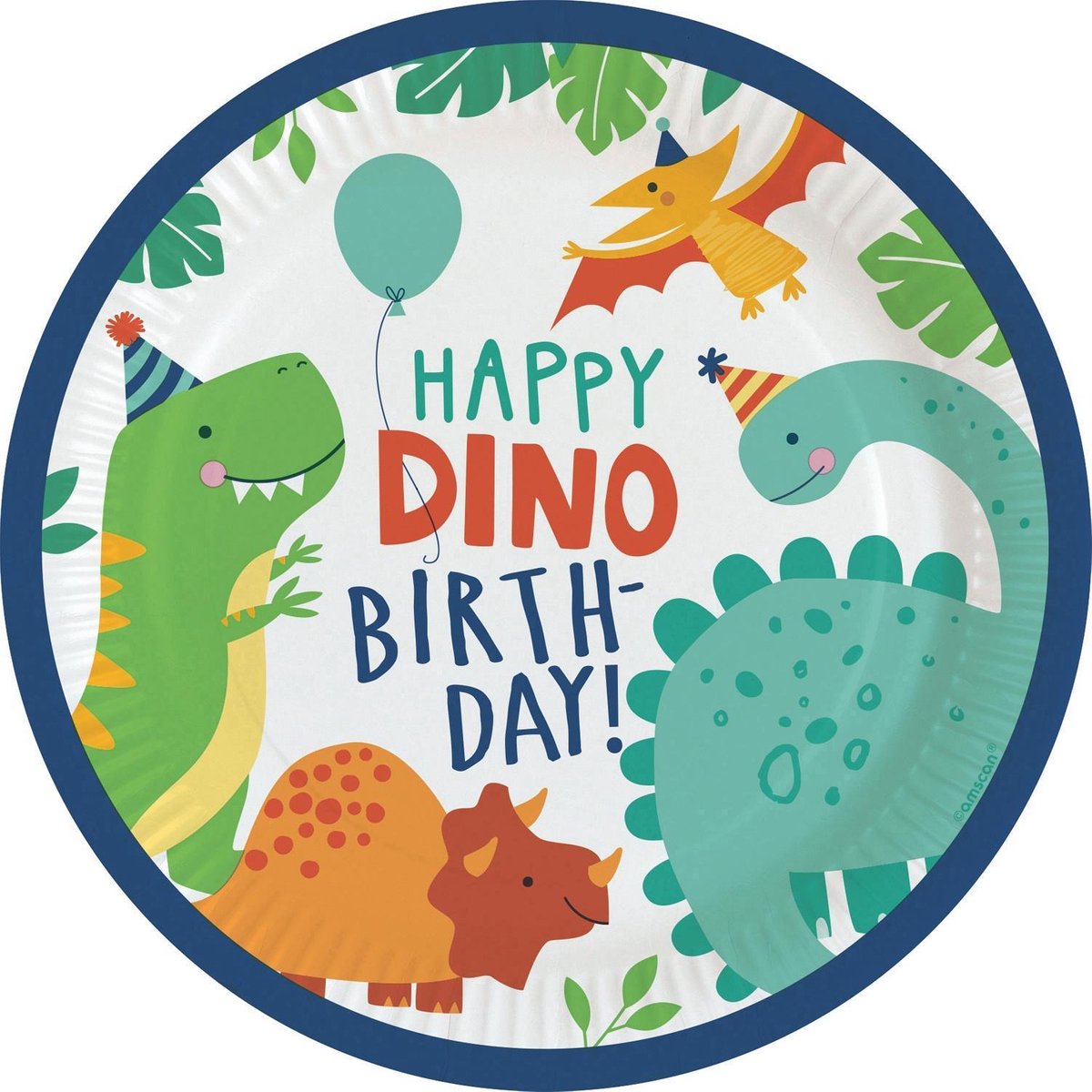 Amscan Feestborden Dino Junior Papier 22