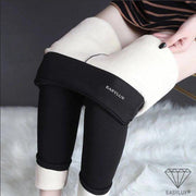 Easylux Fleece Deluxe™ - Maat L - Zwart - Fleece legging - Legging dames - Thermo legging dames - Buiten Kleding - Kleding vrouwen