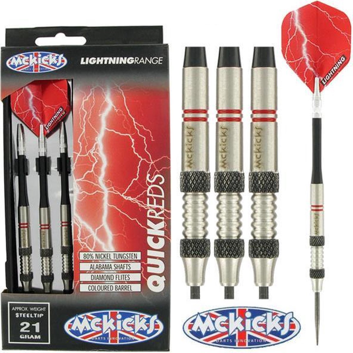 McKicks Quick Reds 0 80% Tungsten 24 - 26 gram - 24 gram
