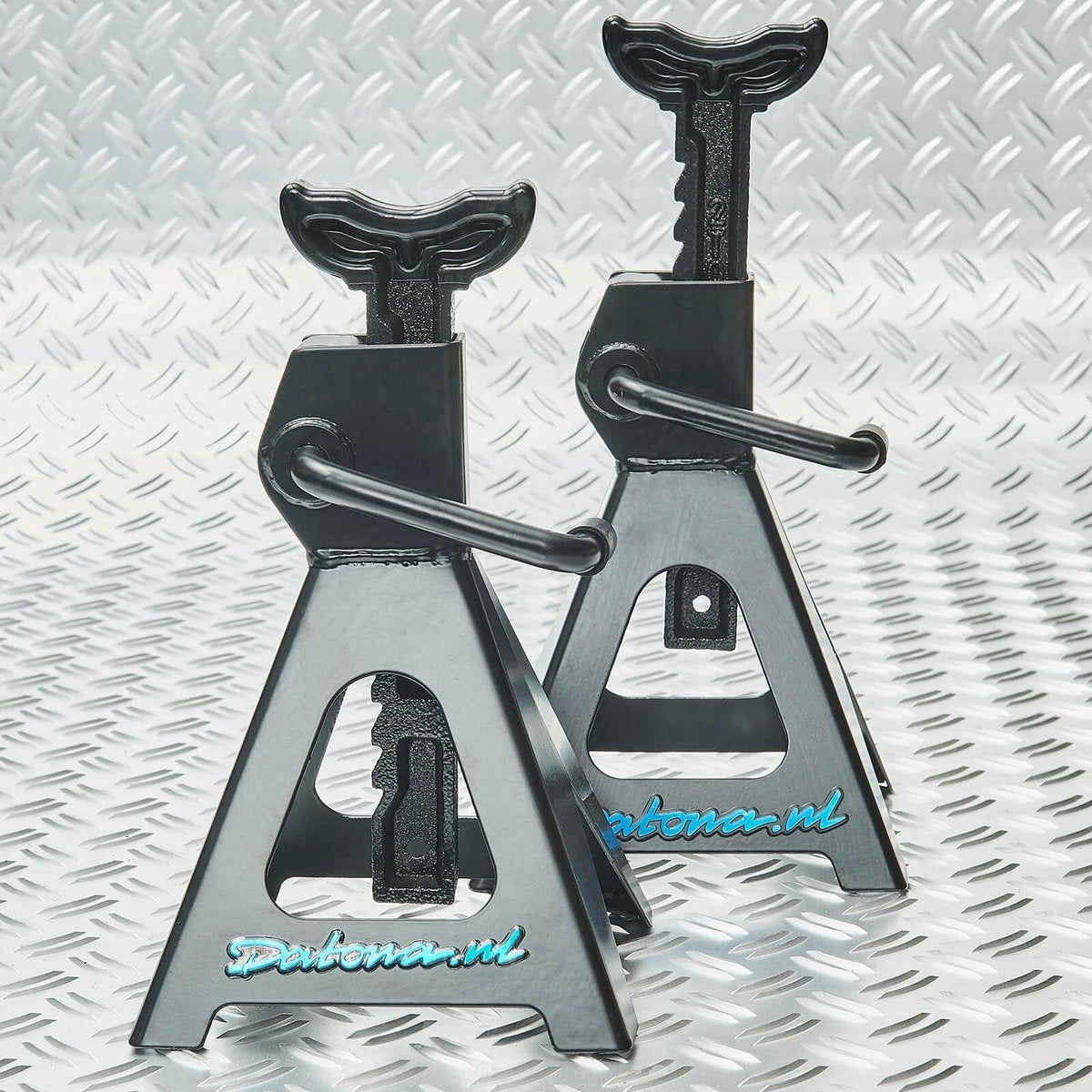 Datona® Assteunen Autoset 2 ton - Mat Zwart