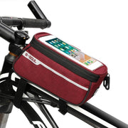 Frametas voor Smartphone - Telefoonhouder Fiets - Universele Fietstas - Extra Opbergruimte - Powerbank | Rood