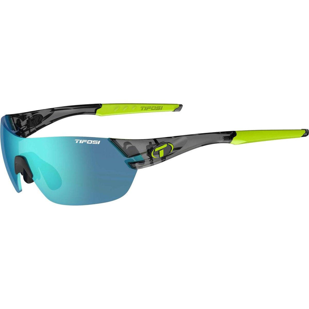 Tifosi Slice Fietsbril - Kristal smoke/ Clarion blauw