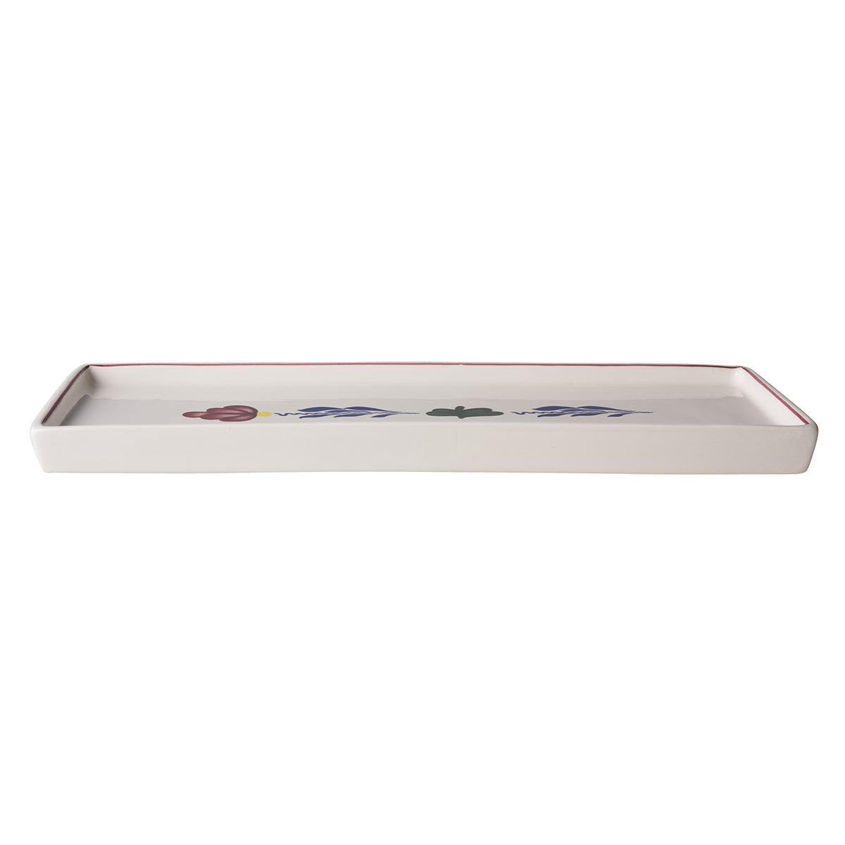 Royal Boch Boerenbont Cakeschaal Rechthoek - 33x12cm