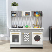 Grijze houten speelgoedkeuken Teamson Kids TD-12681A