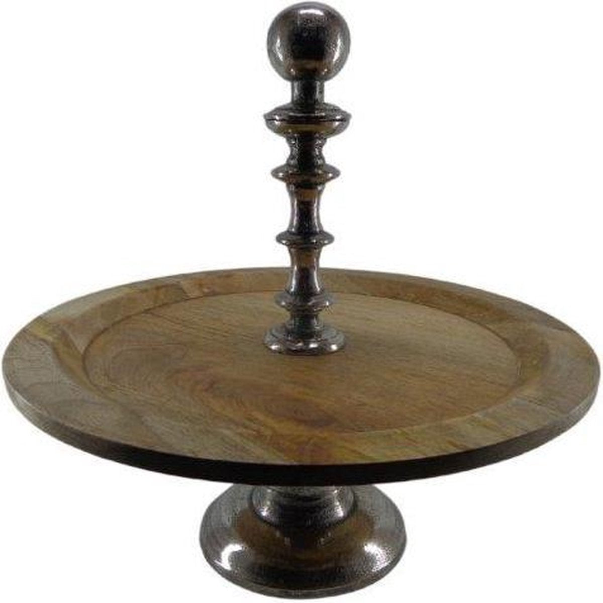 Deco4yourhome - Etagere - 1 Laags - Old Metal / Natural Wood