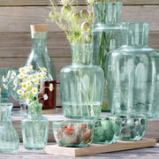 LSA Mia Tapasset - Gerecycled Glas - Met Houten Voet - 32 cm