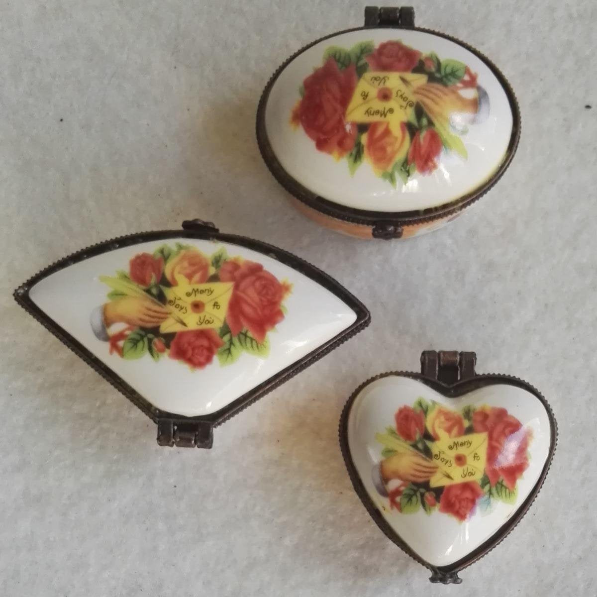 MadDeco - pillendoosje - porselein - 3 stuks - set(16)