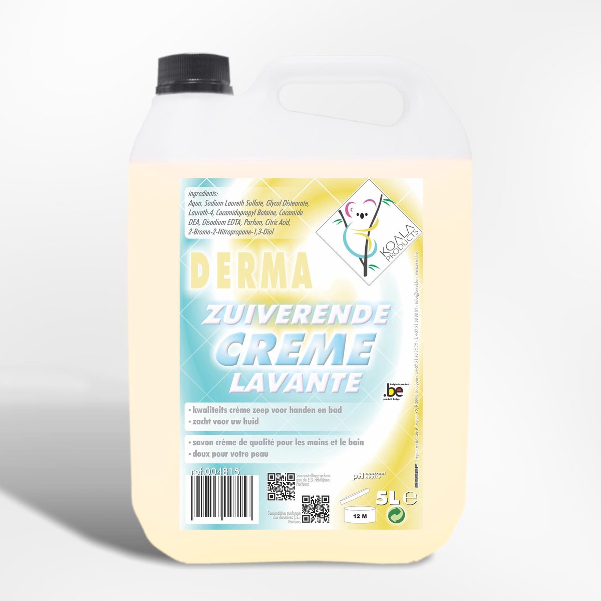 KOALA DERMA Handzeep Dermatologisch en BIO afbreekbaar- 5000 ml