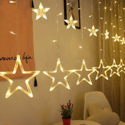 FlinQ LED Gezellig Sterrengordijn - 2.5 meter - Sterrenlicht - Warmwit